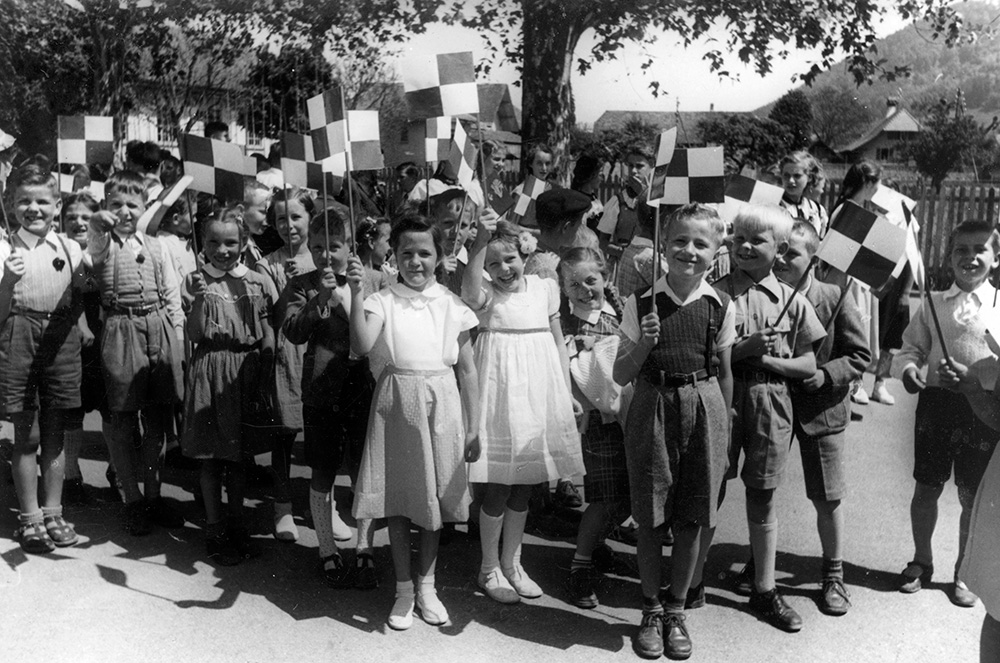 Einweihung Sekundarschule Mühlematt 1951.