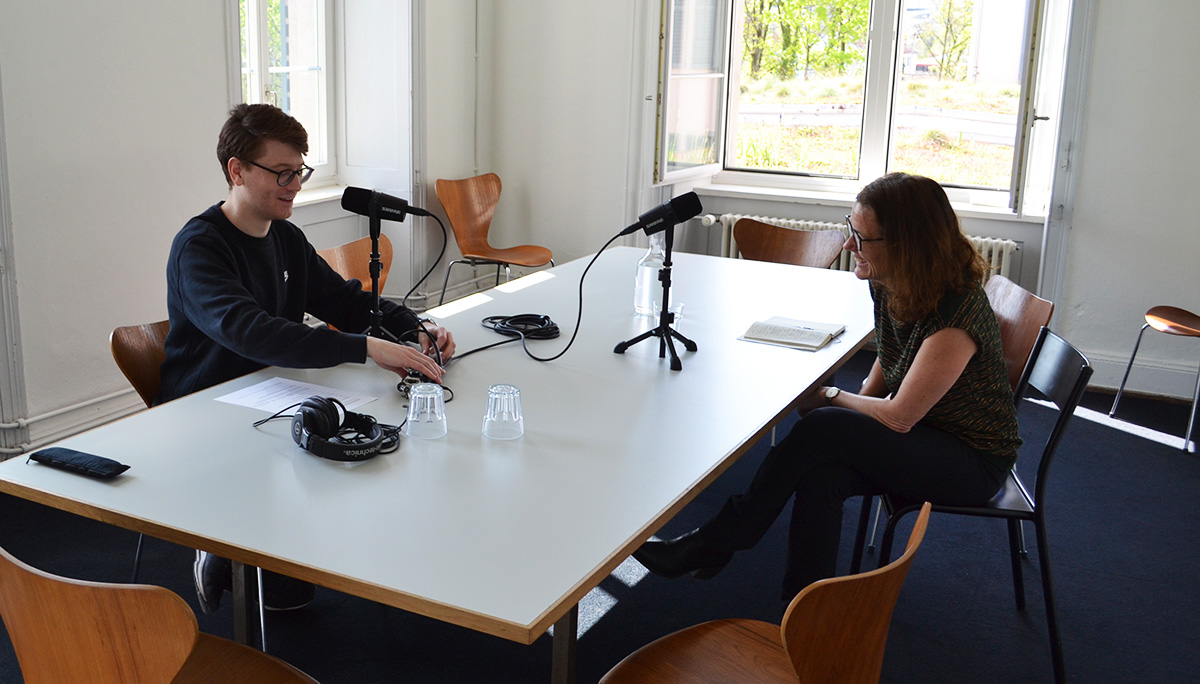 Podcast mit Nicole Deiss im Architekturbüro von Neon Deiss in Zürich.